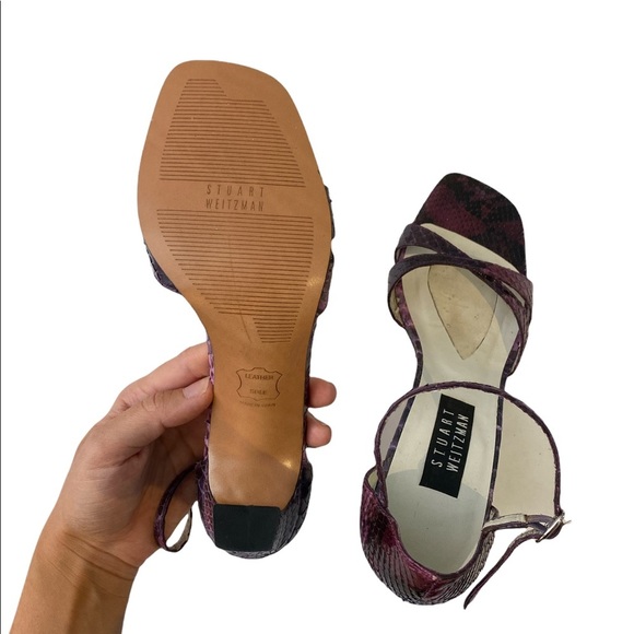 Stuart Weitzman Stencil Python Heels 8 - Picture 7 of 7